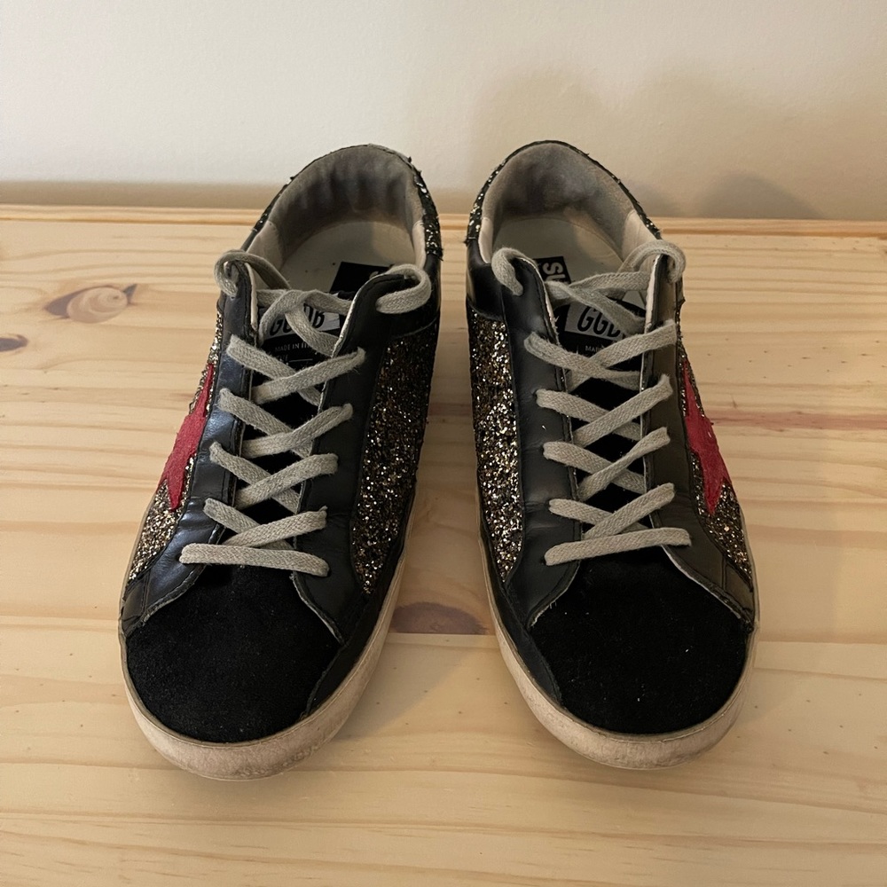 Golden Goose Glitter Superstar Sneakers